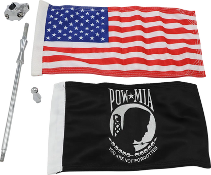 KURYAKYN Vertikal Flagghållare med USA- och POW/MIA-flagga bild 1 PMMEDIA:83aa83a96ff50dcb