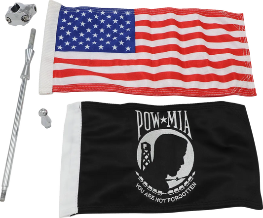 KURYAKYN Vertikal Flagghållare med USA- och POW/MIA-flagga bild 1 PMMEDIA:83aa83a96ff50dcb