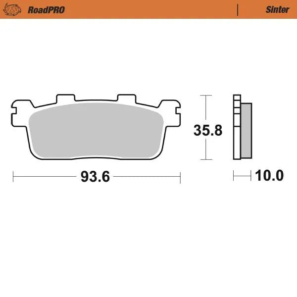 MOTO-MASTER RoadPRO Sinter Scooter Bromsbelägg bild 1 PMMEDIA:bcca6910cb074046