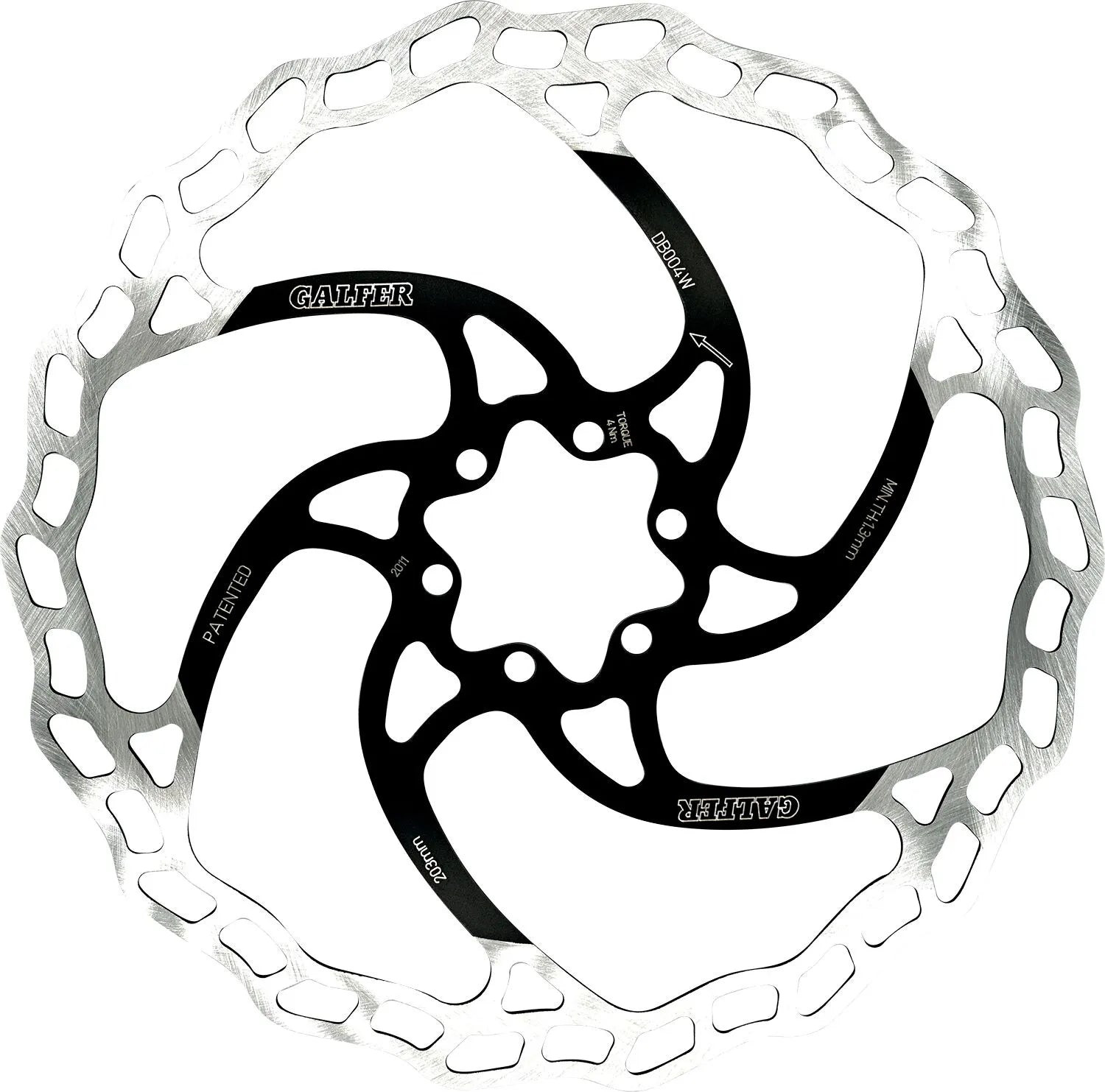 GALFER 6-Bult Wave® Bromsskiva 203 mm MTB bild 1 PMMEDIA:3d914a41a705683e