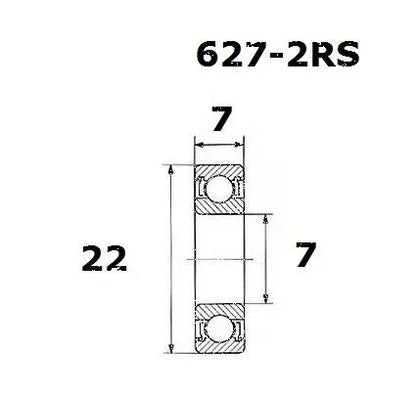 BLACK BEARING B5 Kullager 7x22x7 mm bild 1 PMMEDIA:91ac34b0374cfc95