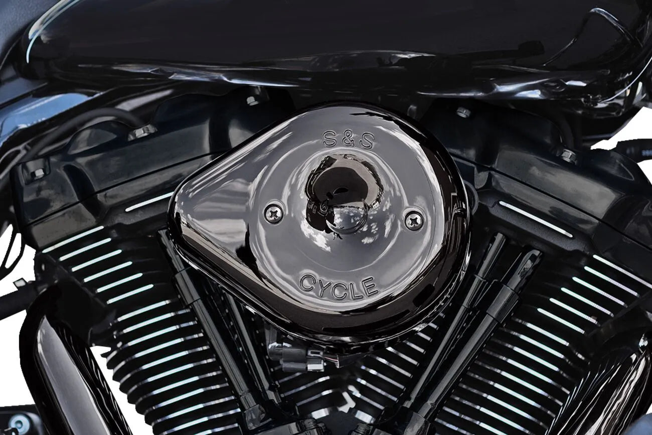 S&S CYCLE Stealth Teardrop Luftfilterkåpa Lava Chrome M8 2017-2023 bild 1 PMMEDIA:891f06c05b80c300