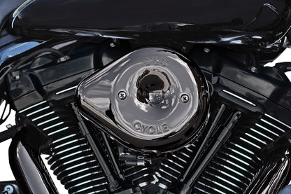 S&S CYCLE Stealth Teardrop Luftfilterkåpa Lava Chrome M8 2017-2023 bild 1 PMMEDIA:891f06c05b80c300