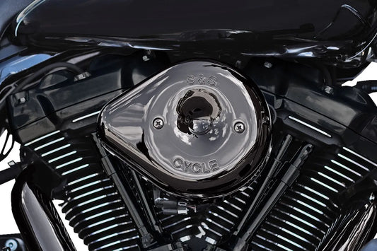 S&S CYCLE Stealth Teardrop Luftfilterkåpa Lava Chrome M8 2017-2023 bild 1 PMMEDIA:891f06c05b80c300