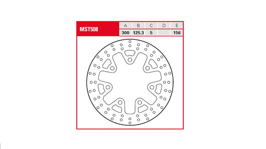 TRW Bromsskiva Fast Rund MST508 bild 1 PMMEDIA:2c78fd6b9a829190