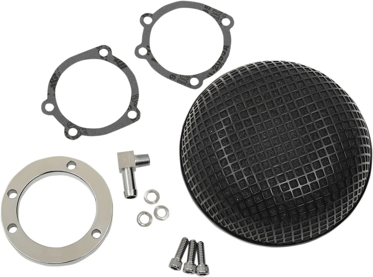 Drag Specialties "Bob" Retro-Style Air Cleaner Kit Luftburkar & tillbehör bild 1 PMMEDIA:db85476fd42aeb96