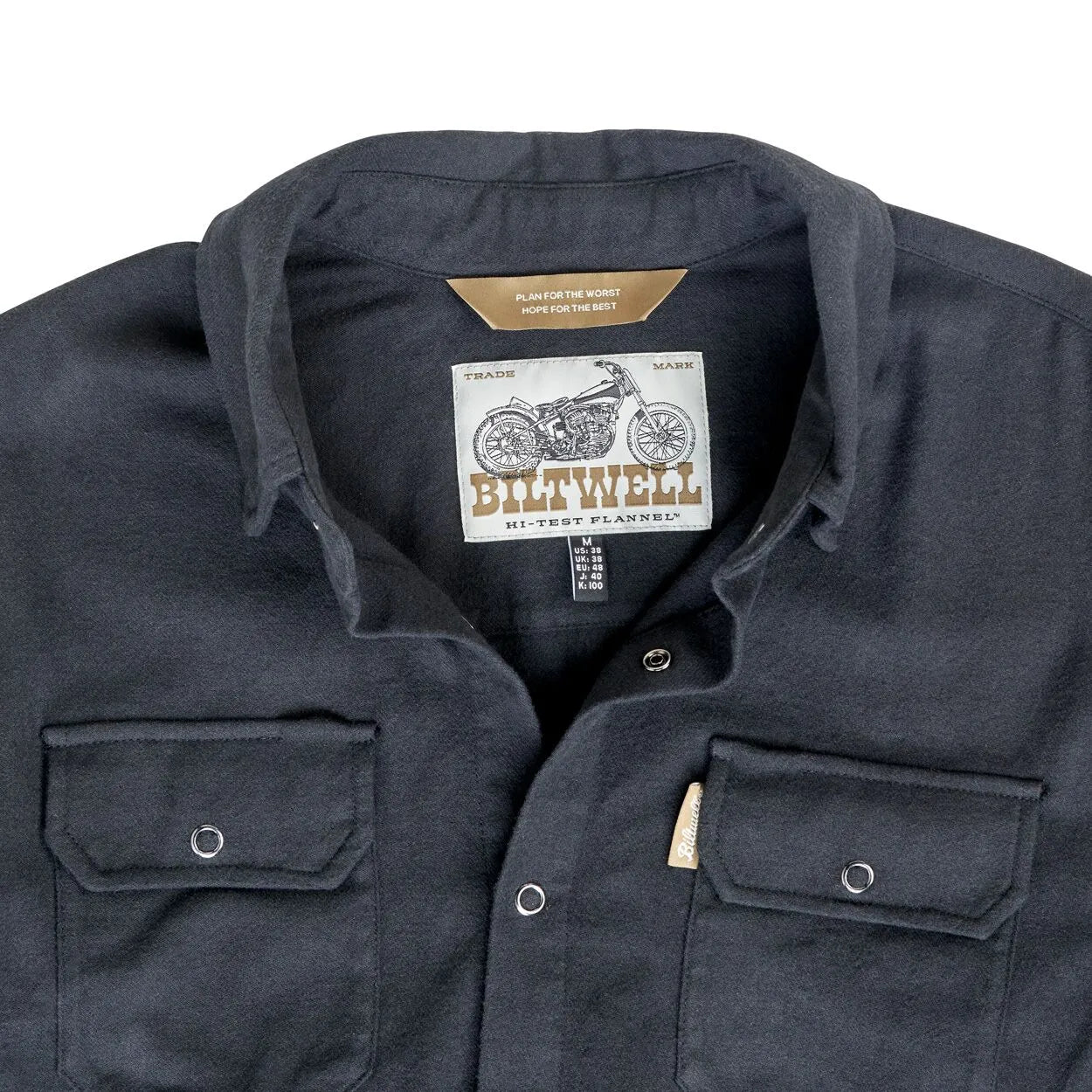BILTWELL Hi Test Flanellskjorta Svart Large bild 11 PMMEDIA:61b1d9e11b60d59a