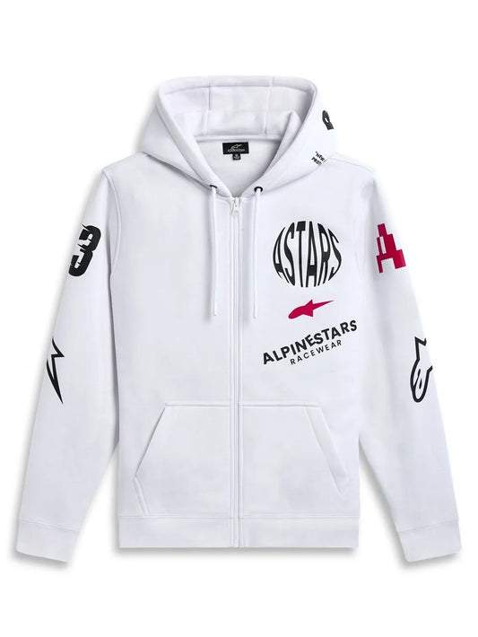 ALPINESTARS (CASUALS) Variegate Zip Hoodie Vit 2XL bild 1 PMMEDIA:3ef04be5f7928d95