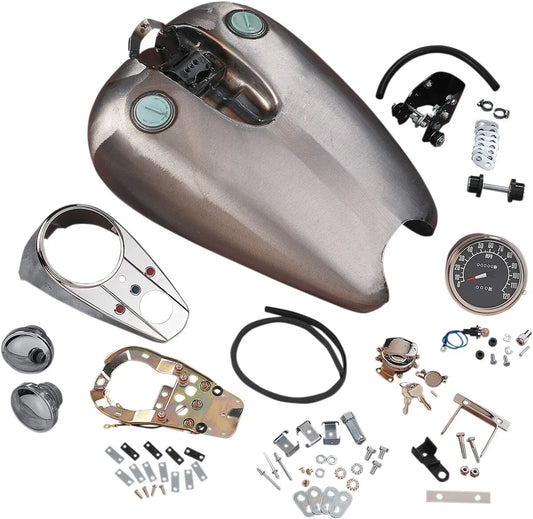 Drag Specialties Extended Dash-Style Rubber-Mount Quickbob® Tank Kit Bensintankar bild 1 PMMEDIA:3d1014ebb776f9be