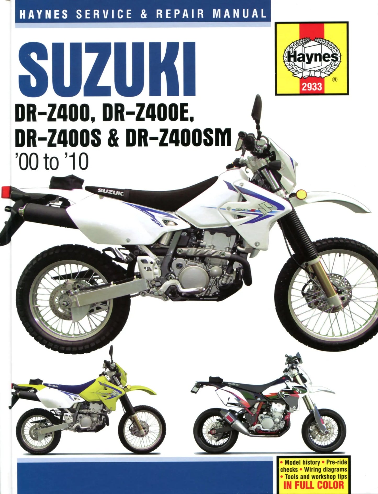 HAYNES Servicehandbok Suzuki DR-Z400 00-10 bild 1 PMMEDIA:ea6343f44f9ec620
