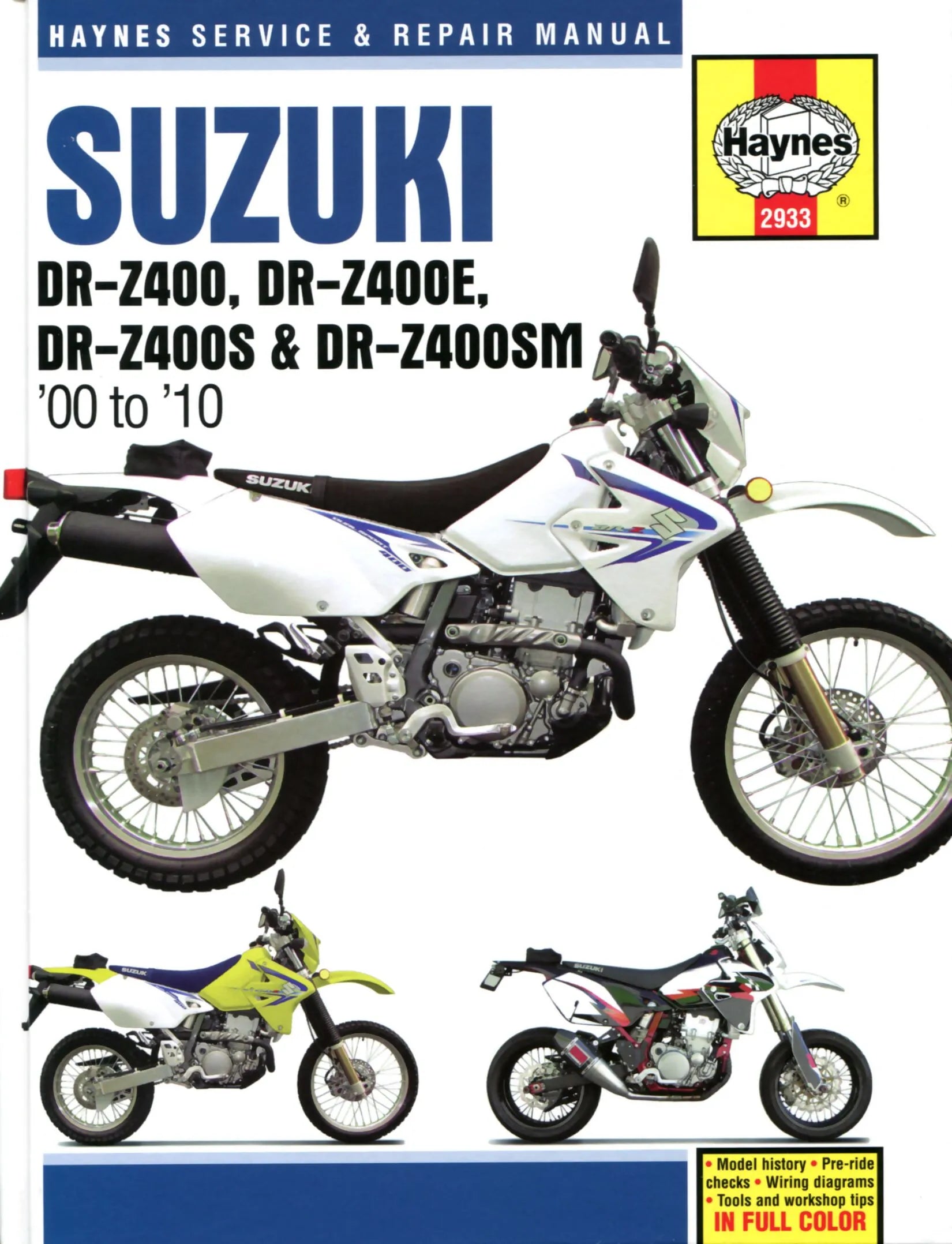 HAYNES Servicehandbok Suzuki DR-Z400 00-10 bild 1 PMMEDIA:ea6343f44f9ec620