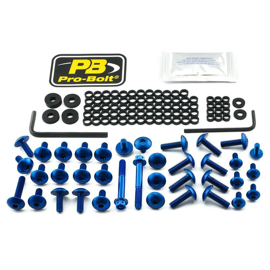 PRO BOLT Aluminium Fairing Bolt Kit för Yamaha, Blå bild 1 PMMEDIA:aa9baa434d6bc404