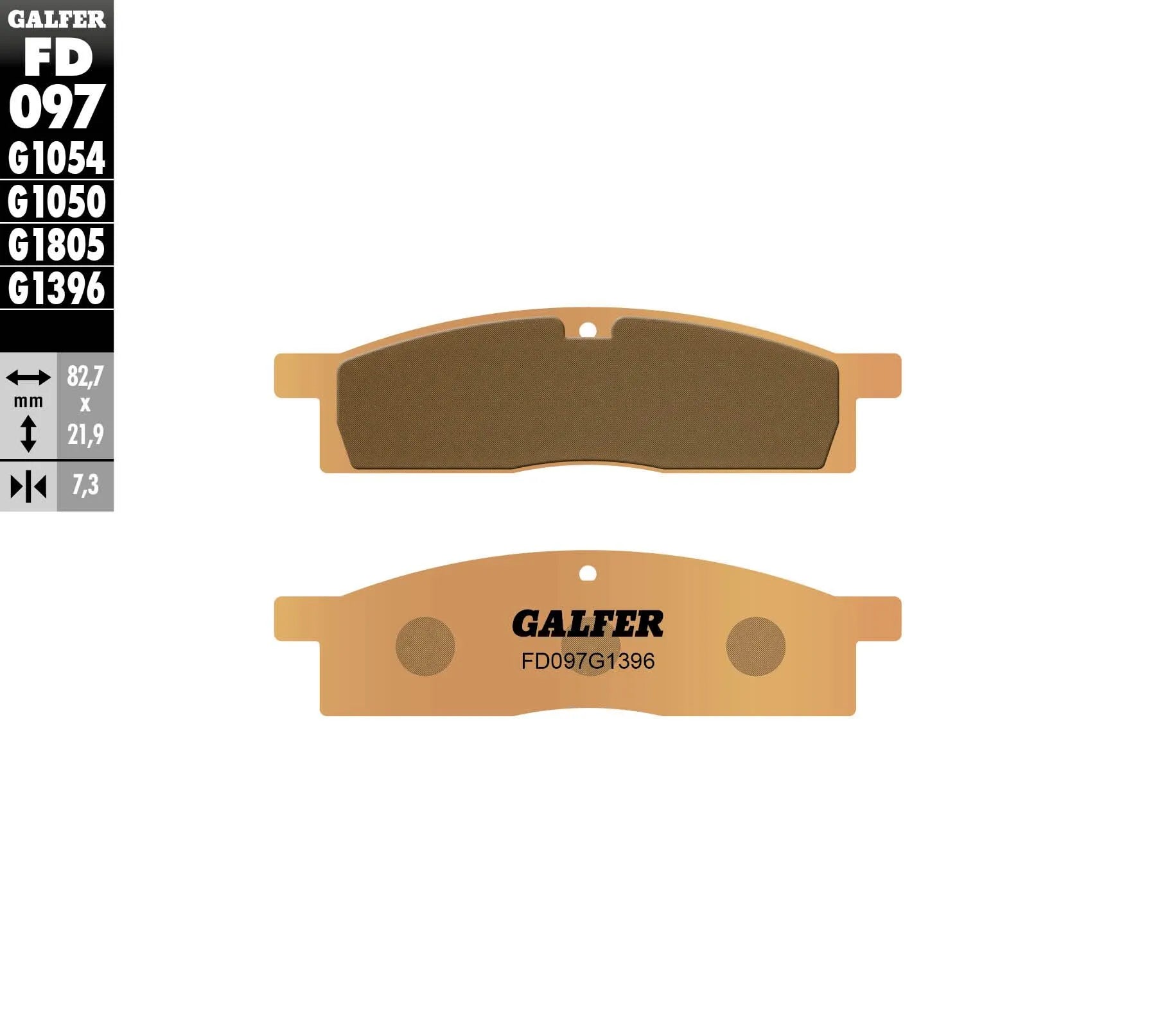 GALFER HH Sintererade Bromsbelägg Off-Road bild 1 PMMEDIA:d3020db47812f713