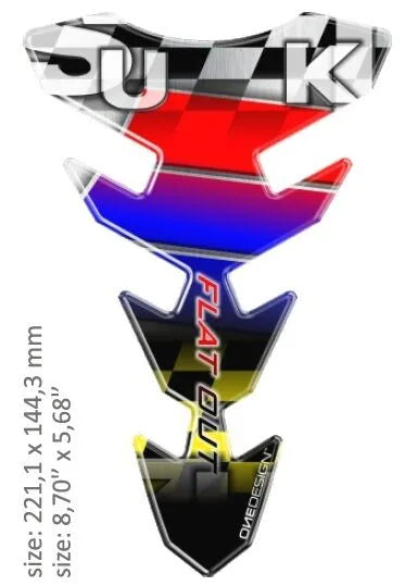 ONEDESIGN Resin Soft Touch Tank Pad Suzuki bild 1 PMMEDIA:d5ad32be4dd46ec9
