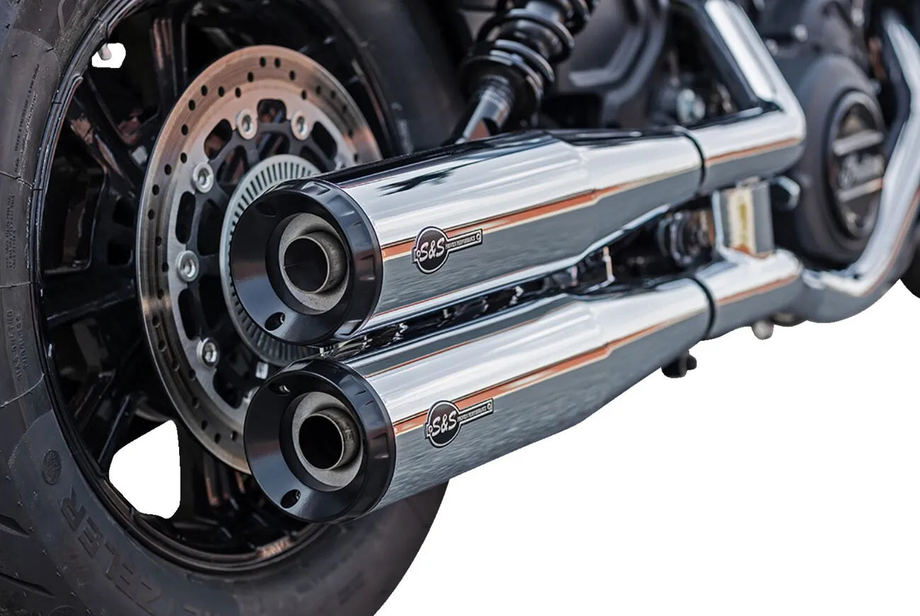 S S Cycle Grand National Slip-On Mufflers Ljuddämpare Street bild 10 PMMEDIA:3b02ef3a8d706a72