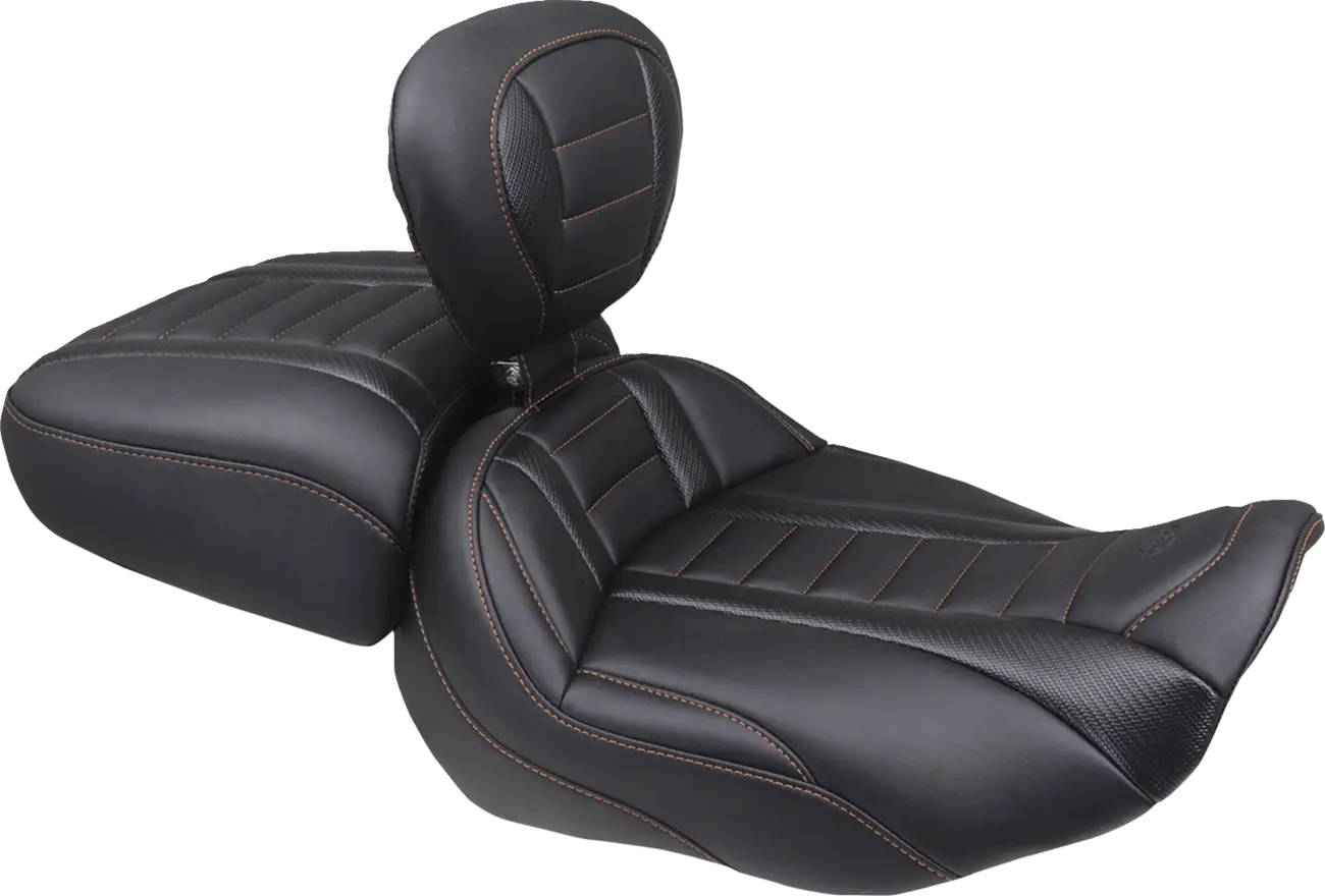 Mustang Wide Deluxe Touring Passenger Seat Sadlar Harley Touring bild 14 PMMEDIA:ed1629909be5ddc4