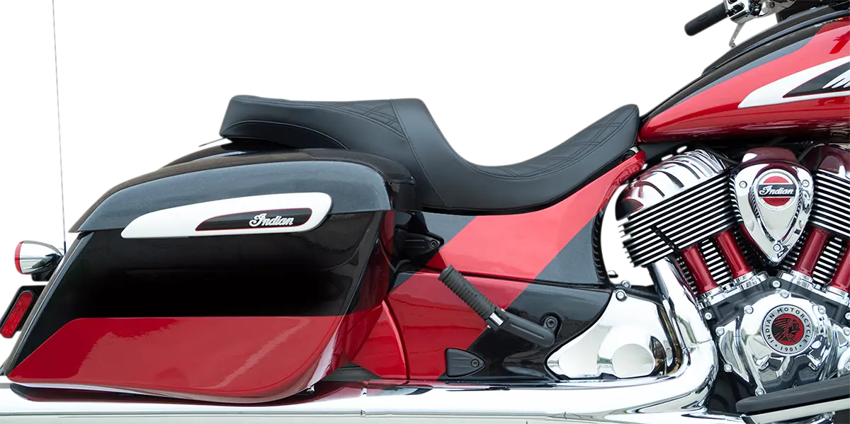 DRAG SPECIALTIES SEATS Low Profile Touring Sadel Framåtriktad bild 5 PMMEDIA:e645d177418e1751