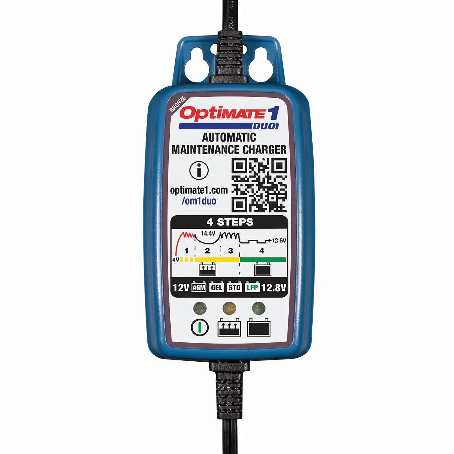 TECMATE OptiMate 1 DUO Batteriladdare och Underhållare bild 5 PMMEDIA:093f93235fc03a32