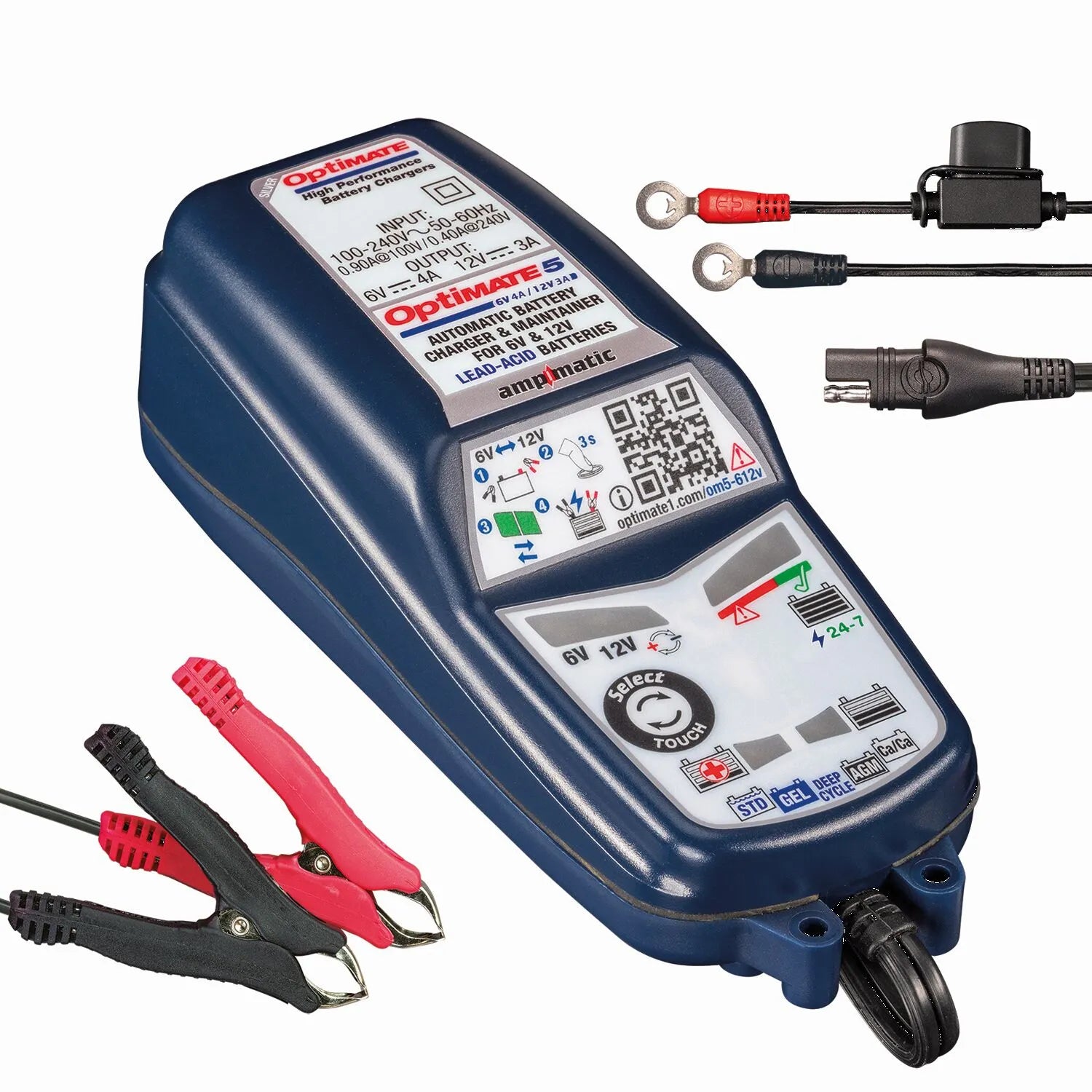 TECMATE OptiMate 5 6V/12V Batteriladdare bild 5 PMMEDIA:57f2ae51d1391493