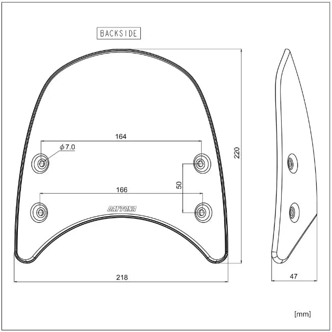 Daytona Aluminum Meter Visor with Bracket Set Kåpa Street bild 12 PMMEDIA:6f6203ef2f29b4f0