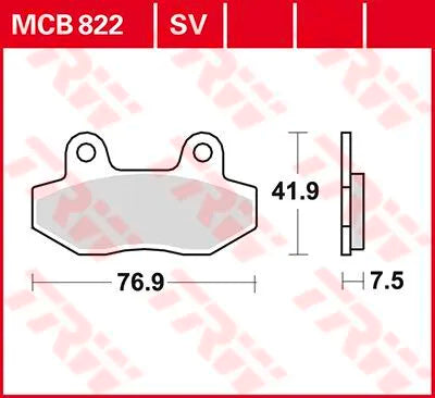 TRW All Round Sinterade Bromsbelägg MCB822 bild 1 PMMEDIA:a7fd27d38d3eacd0