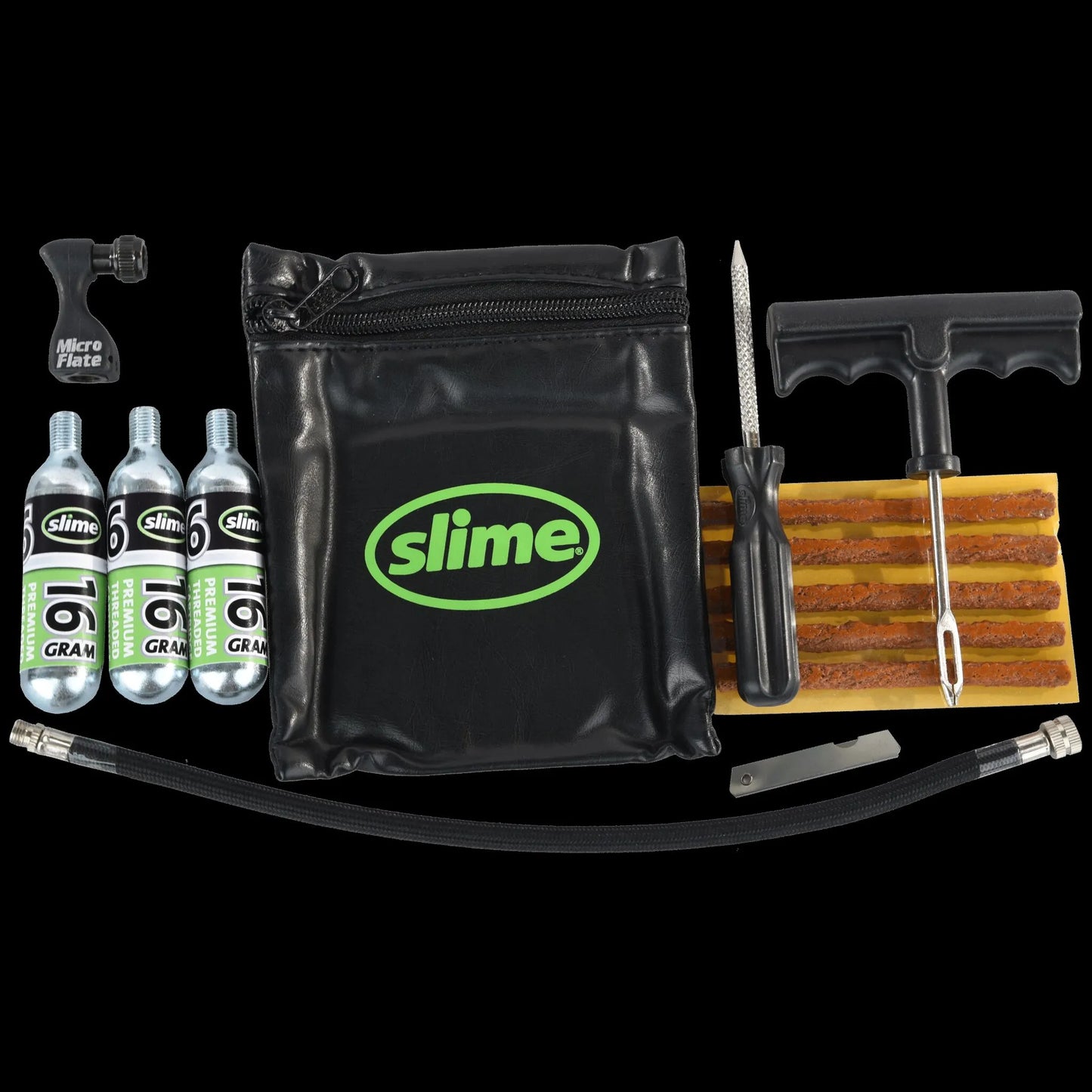SLIME Däckreparationskit med CO2-patroner bild 2 PMMEDIA:409ee421cbbbe311