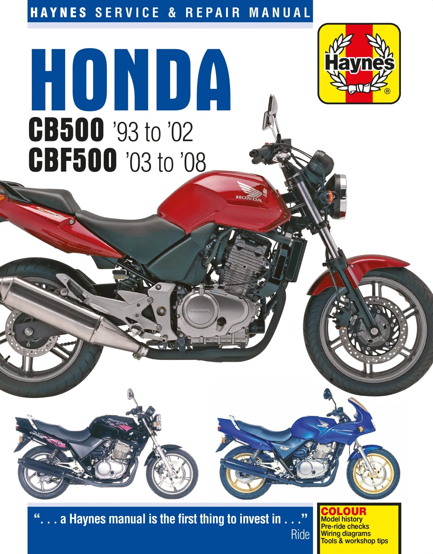 HAYNES Service Manual Honda CB500 93-08 bild 1 PMMEDIA:7728f904719a921d