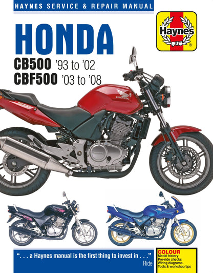 HAYNES Service Manual Honda CB500 93-08 bild 1 PMMEDIA:7728f904719a921d