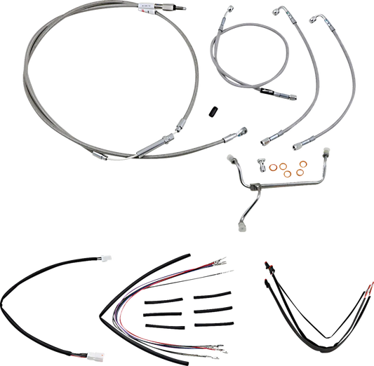 BURLY BRAND Komplett Kabel- och Bromslinekit i Rostfritt Stål 18" Ape Hanger bild 1 PMMEDIA:7c9e4031fea6398a