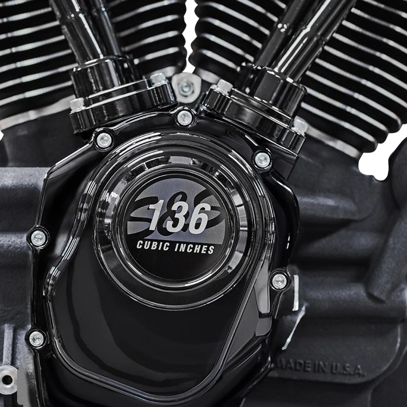 S&S CYCLE MK136 Black Edition Motor med 550G Kam bild 2 PMMEDIA:6111678f0217255b