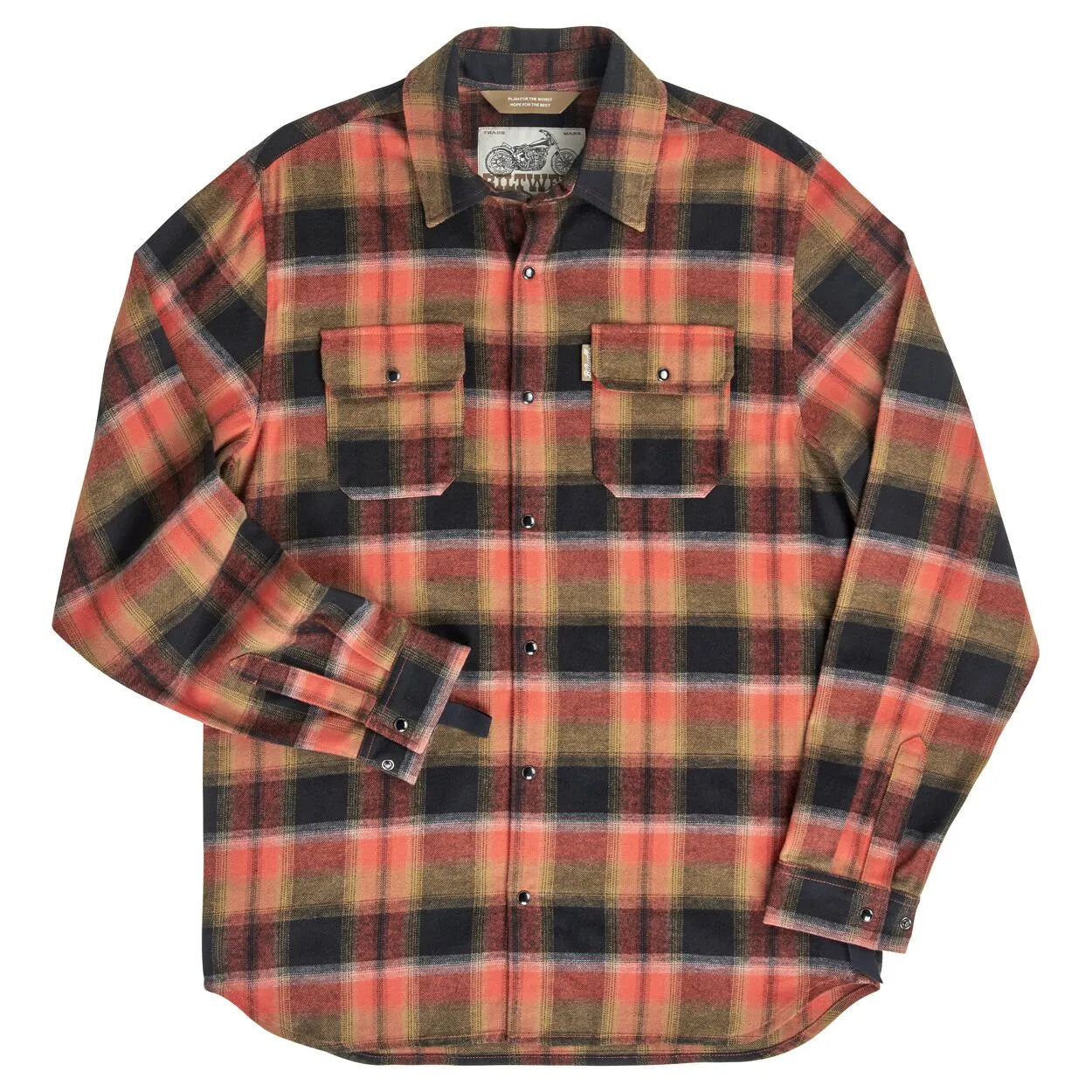 BILTWELL Hi Test Flanellskjorta Rust XS bild 10 PMMEDIA:5282d55fc275fd44