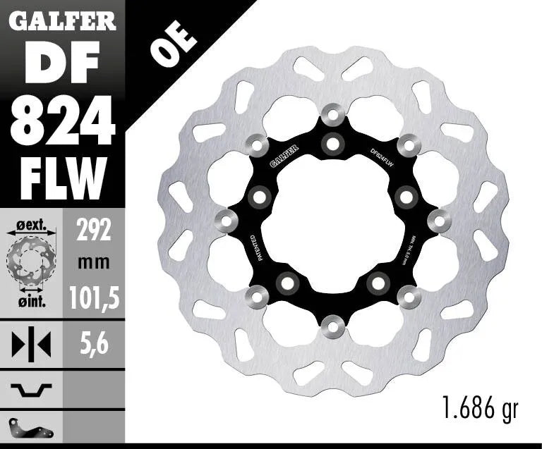 GALFER Brake Rotor - Flytande Wave-skiva bild 2 PMMEDIA:b32b1ead93feea62