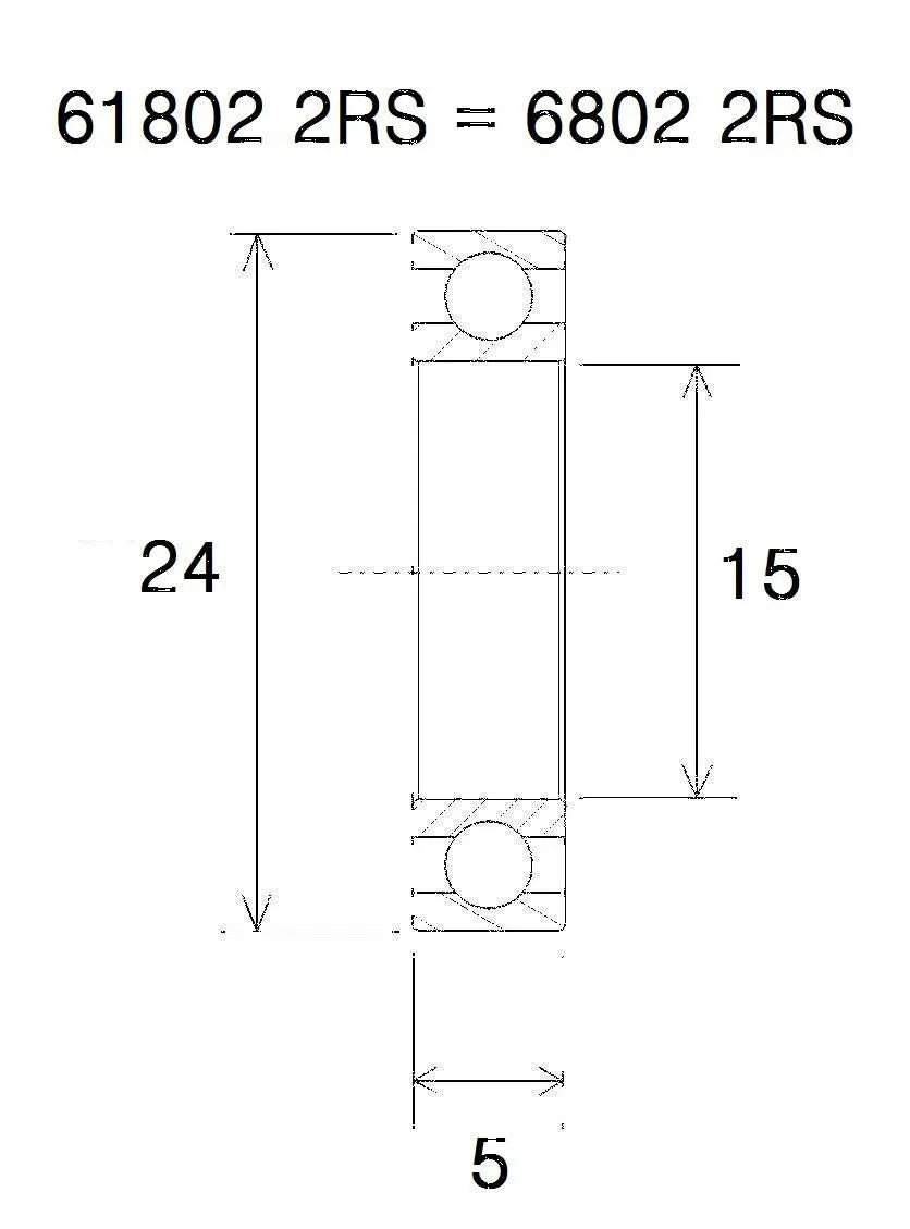 BLACK BEARING B3 Lager 15x24x5mm bild 1 PMMEDIA:1a6557d04bedd1be