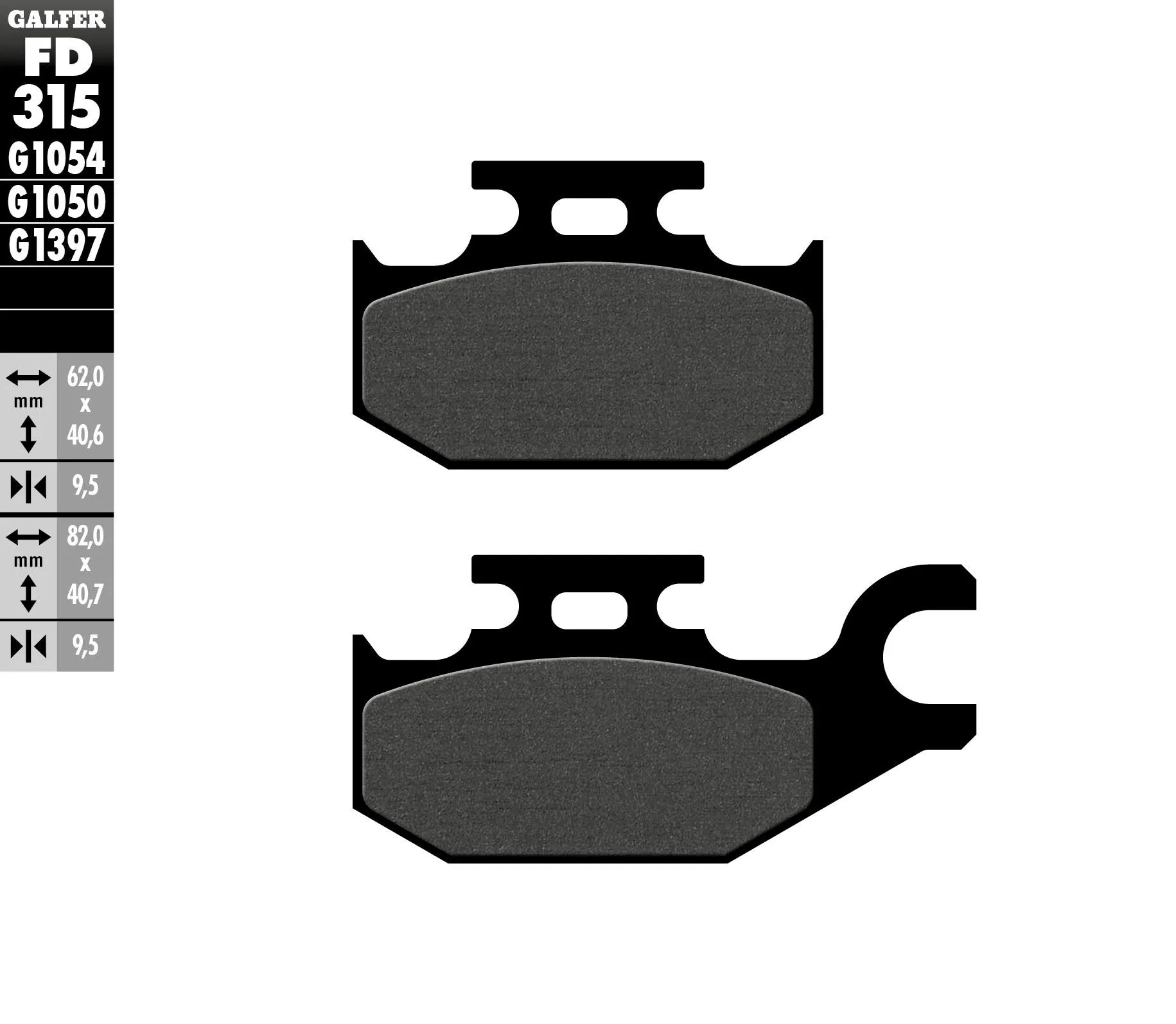 Galfer Semi-Metallic Brake Pads Bromsbelägg sintrad metall bild 2 PMMEDIA:f1306b53da4acc7b