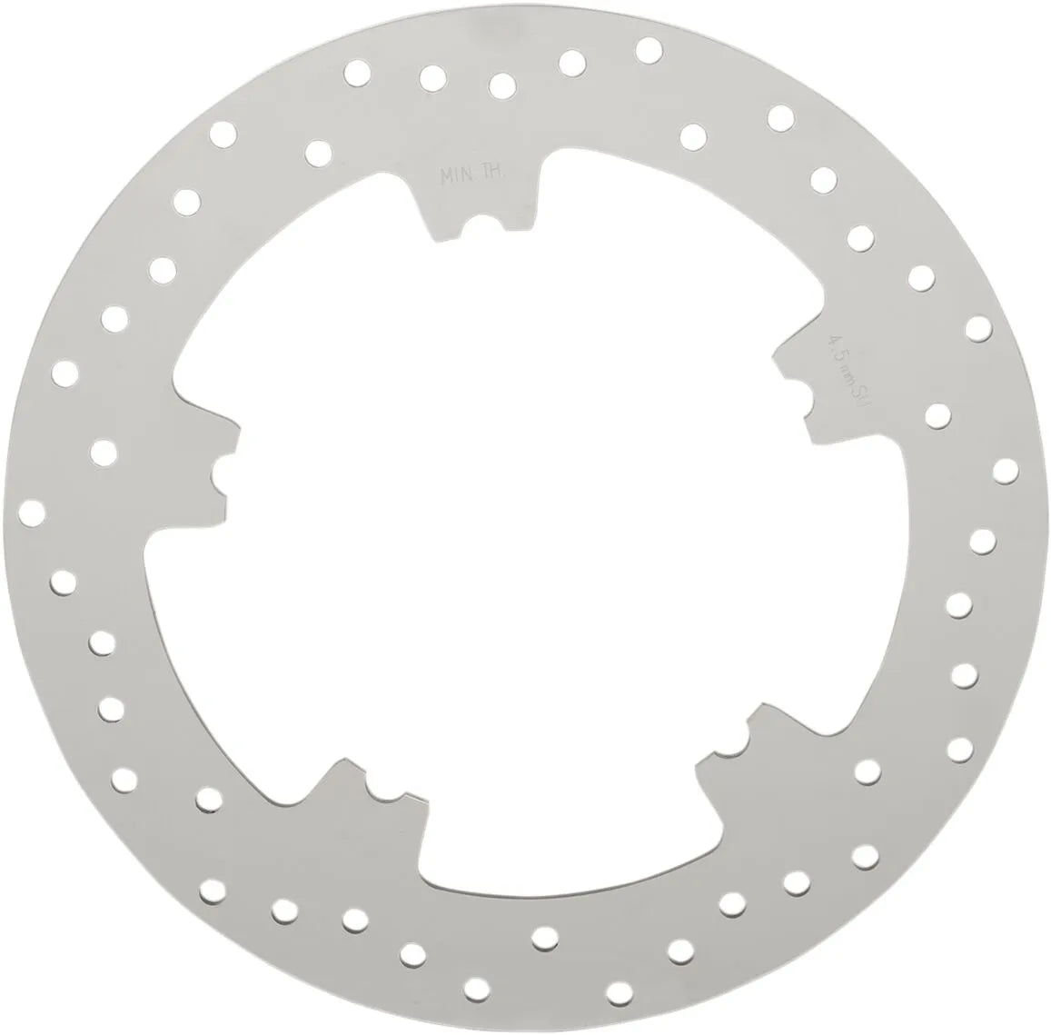 Drag Specialties Polished Stainless Steel Drilled Brake Rotor Bromsskivor street bild 2 PMMEDIA:b94ba730fa1d5bfa