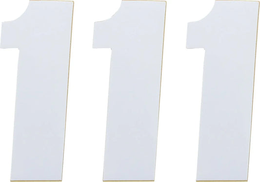 MOOSE OFFROAD HARD-PARTS Vinyl Race Numbers #1 4,5" Vit bild 1 PMMEDIA:30bc8d2c586680ed