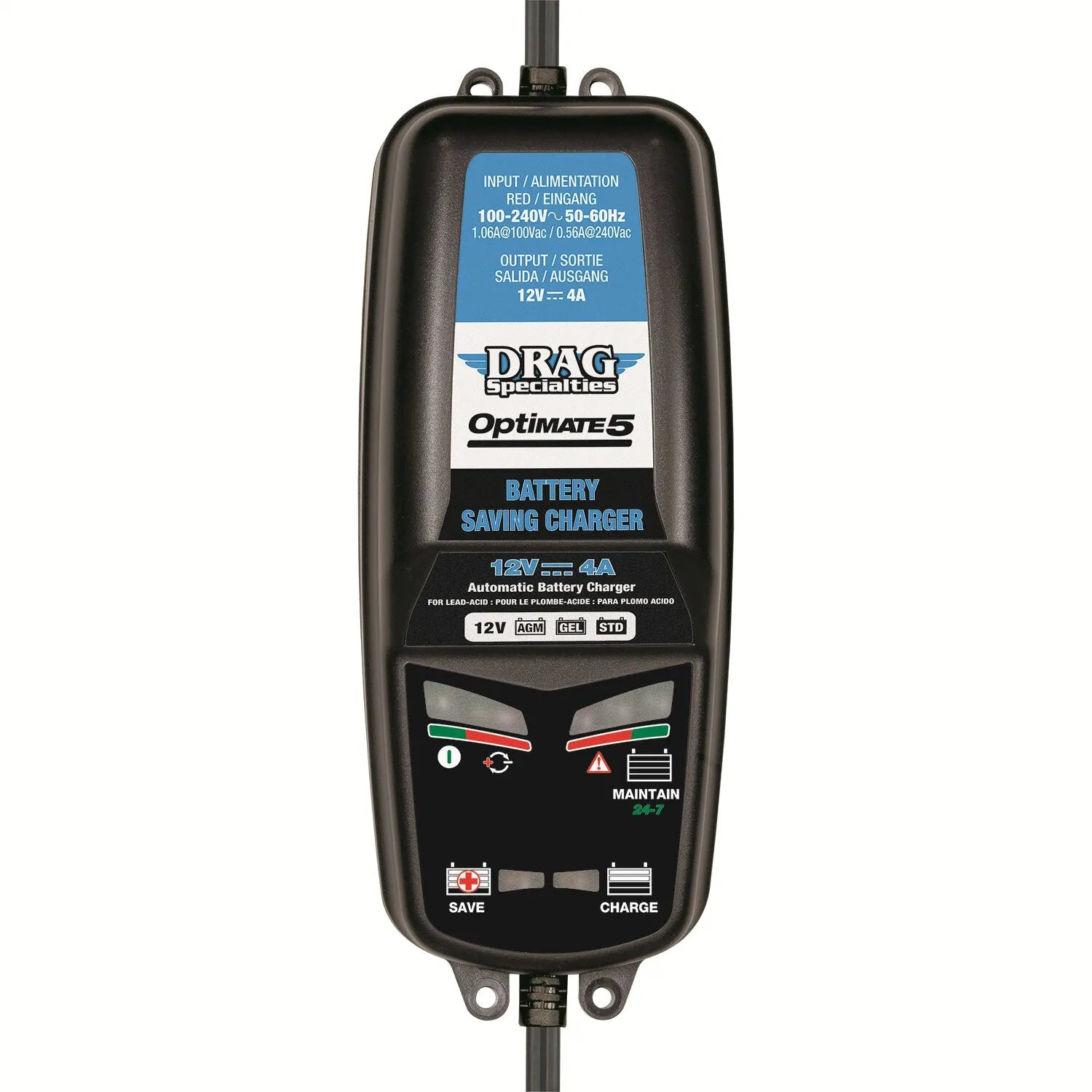 DRAG SPECIALTIES Optimate 5 EU Batteriladdare bild 1 PMMEDIA:a872b2ac3d05a8f0