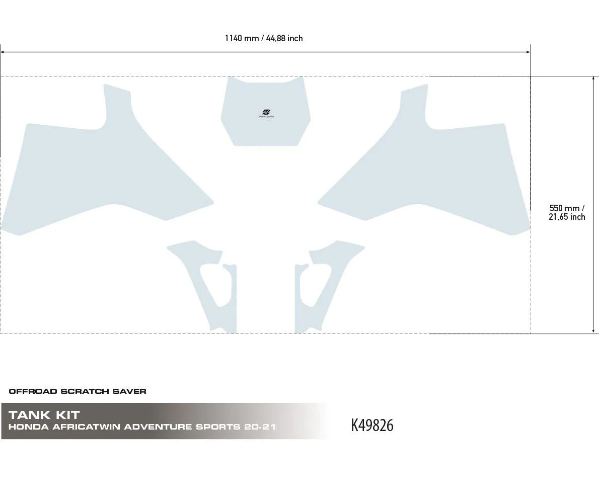 UNIRACING Scratch Saver till Tank för Africa Twin bild 6 PMMEDIA:a958d01a80cd0a44