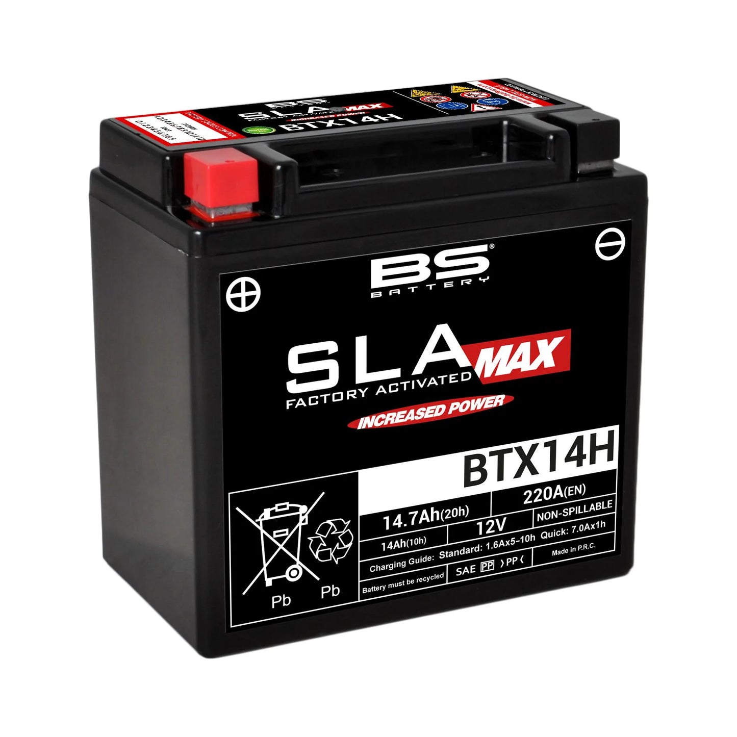 BS BATTERY SLA MAX BTX14H AGM Underhållsfri Motorcykelbatteri bild 2 PMMEDIA:06d88ad638916ac5