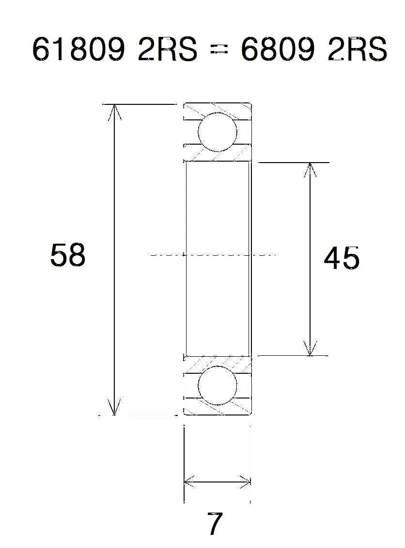 BLACK BEARING Lager B3 45x58x7 mm bild 1 PMMEDIA:33310eab74f7ad67