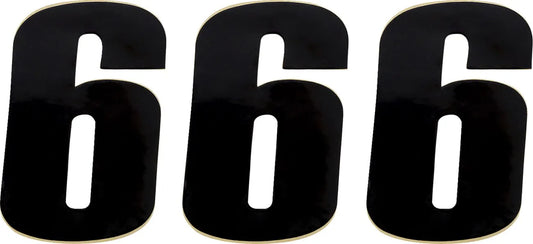 MOOSE OFFROAD HARD-PARTS Vinyl Race Numbers #6 4.5" Svart bild 1 PMMEDIA:443914da0441c9ce