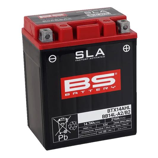 BS BATTERY SLA AGM Underhållsfritt MC-Batteri 12V 14Ah bild 1 PMMEDIA:e39c9921a2b7504e
