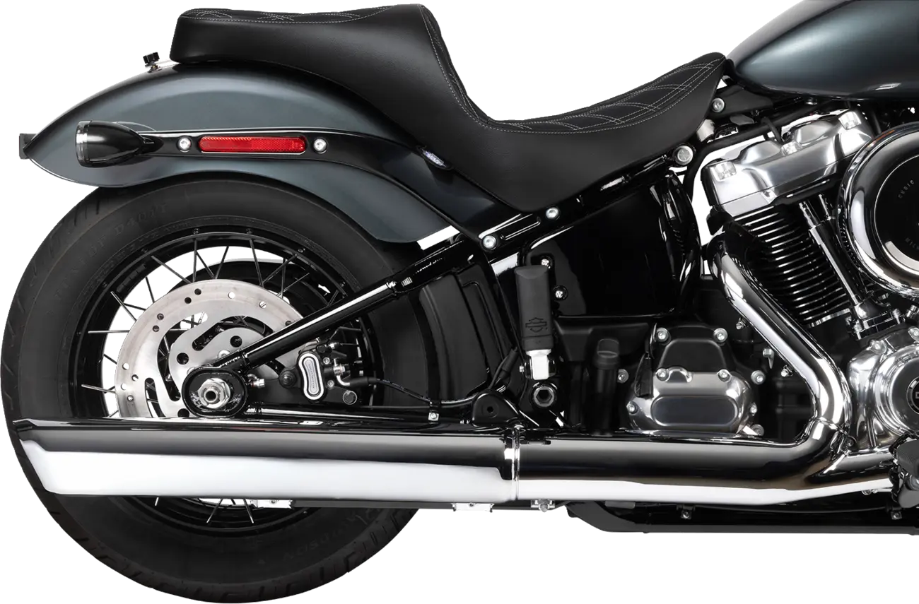 DRAG SPECIALTIES SEATS Freedom Touring Sadel 2-Up Double Diamond Silver bild 4 PMMEDIA:f8baf64cdd9b18a9