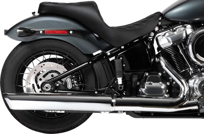 DRAG SPECIALTIES SEATS Freedom Touring Sadel 2-Up Double Diamond Silver bild 4 PMMEDIA:f8baf64cdd9b18a9