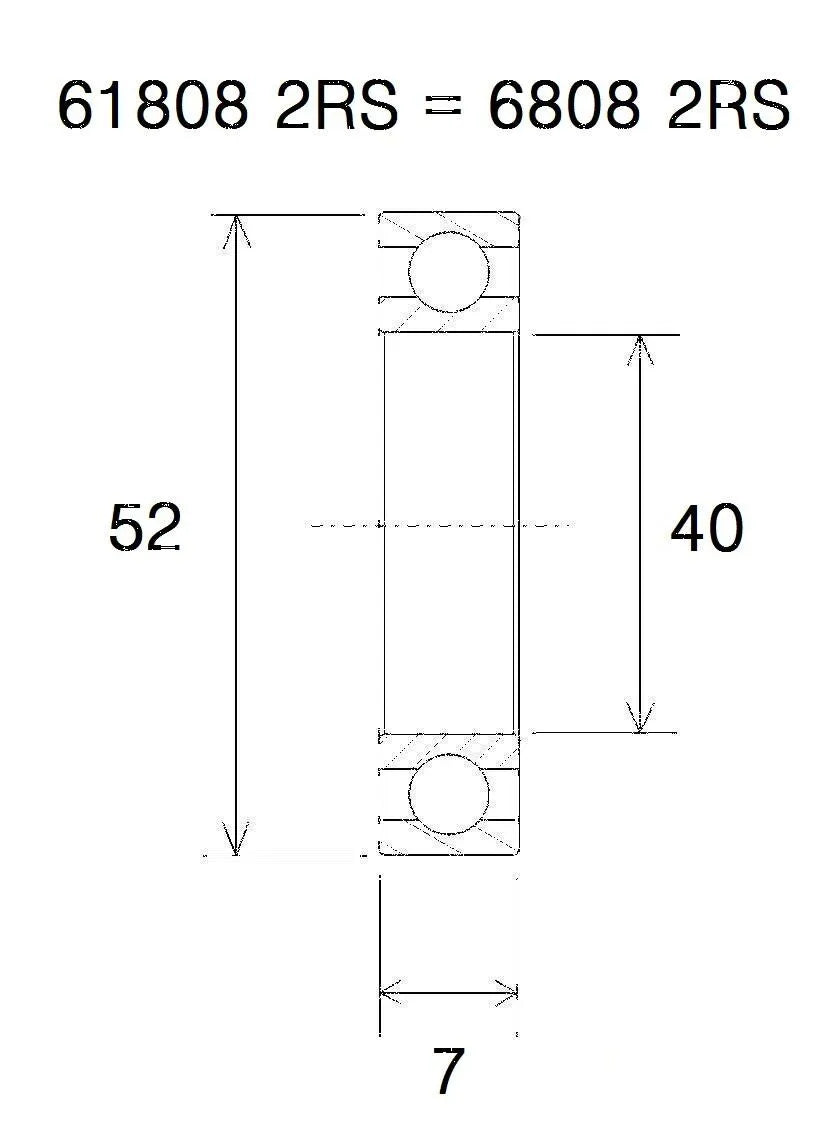 BLACK BEARING Max Lager 40x52x7mm bild 1 PMMEDIA:ab767730bf35fb14