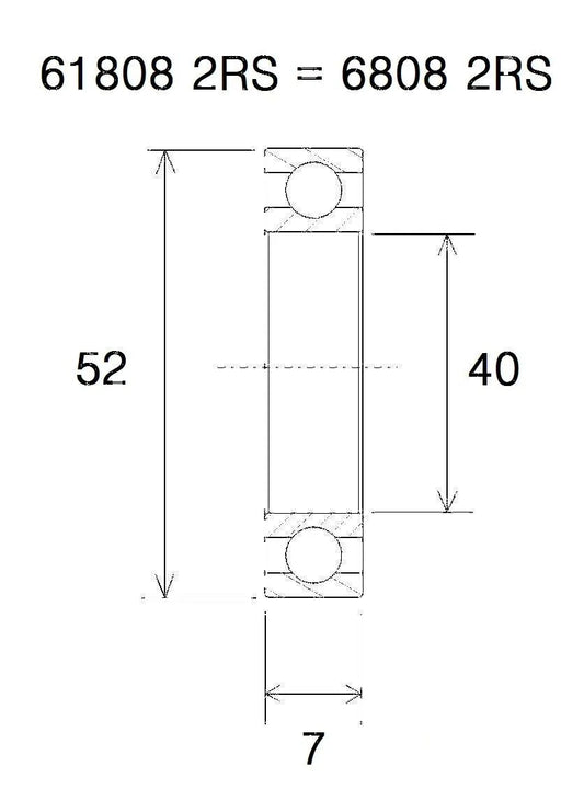 BLACK BEARING Max Lager 40x52x7mm bild 1 PMMEDIA:ab767730bf35fb14