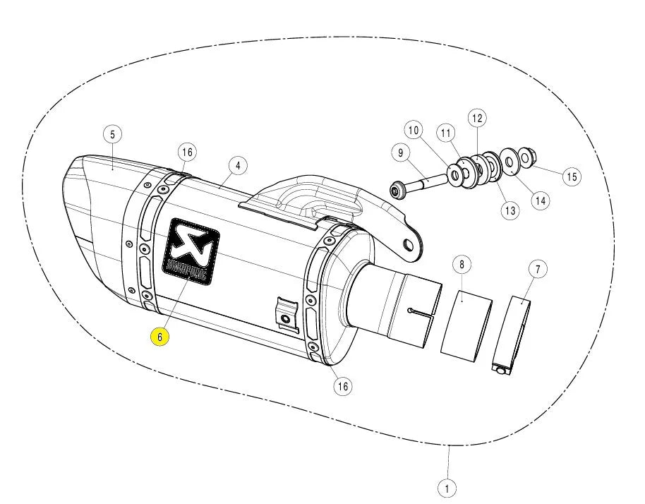 AKRAPOVIC Exhaust Sticker till Suzuki bild 1 PMMEDIA:46af39dc445a231a