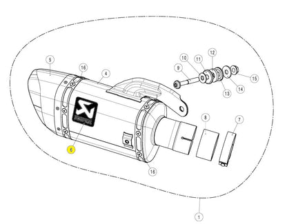 AKRAPOVIC Exhaust Sticker till Suzuki bild 1 PMMEDIA:46af39dc445a231a