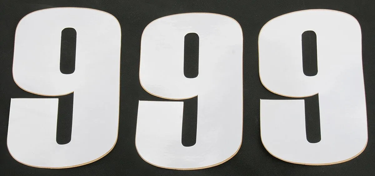 MOOSE OFFROAD HARD-PARTS Vinyl Race Numbers #9 6" Vit bild 1 PMMEDIA:61c1aa85eb8cb9a4