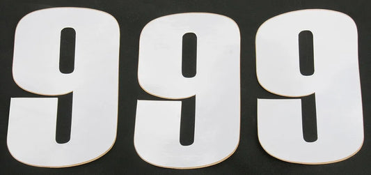 MOOSE OFFROAD HARD-PARTS Vinyl Race Numbers #9 6" Vit bild 1 PMMEDIA:61c1aa85eb8cb9a4